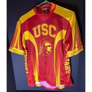 VTG Kucharik Mens M Cycling Shirt Jersey USC Trojans USA Made Y2K